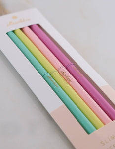 Slim Pens Set of Four | Pastel Brights