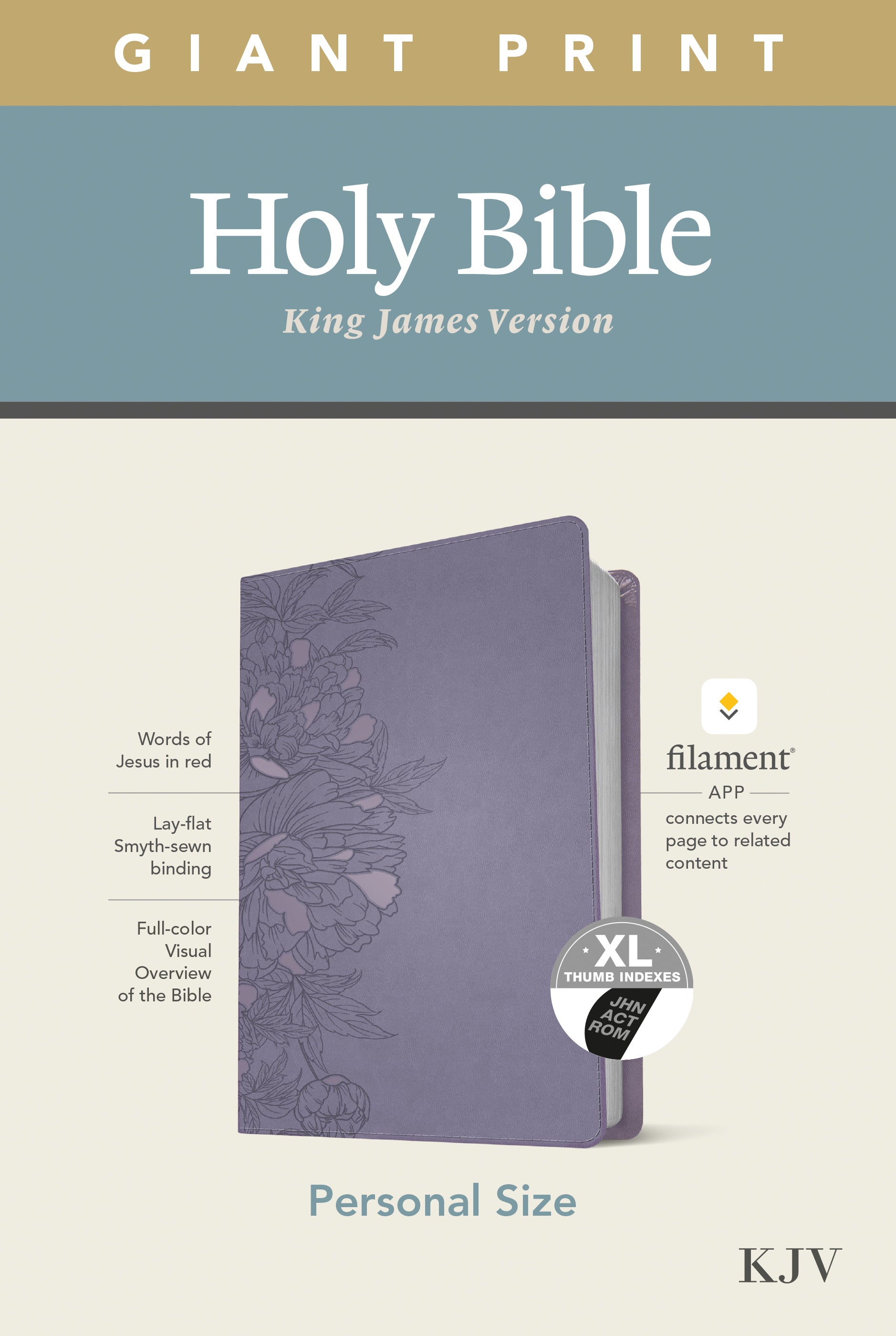 KJV Personal Size Giant Print Bible, Filament-Enabled Edition