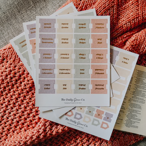 Daily Grace Pastel Floral Bible Tabs