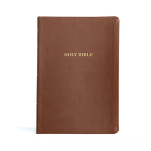 Holman KJV Large Print Thinline Bible, Value Edition, Brown LeatherTouch