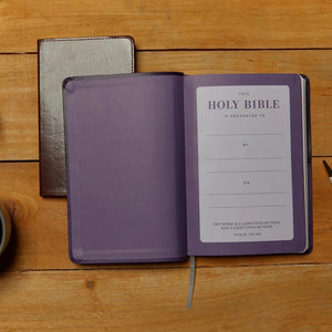 KJV, Value Thinline Bible, Large Print, Red Letter Edition, Comfort Print: Holy Bible, King James Version (Purple)