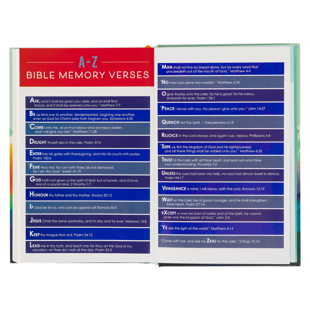 Colorful Hardcover Kid's King James Version Bible (Teal)