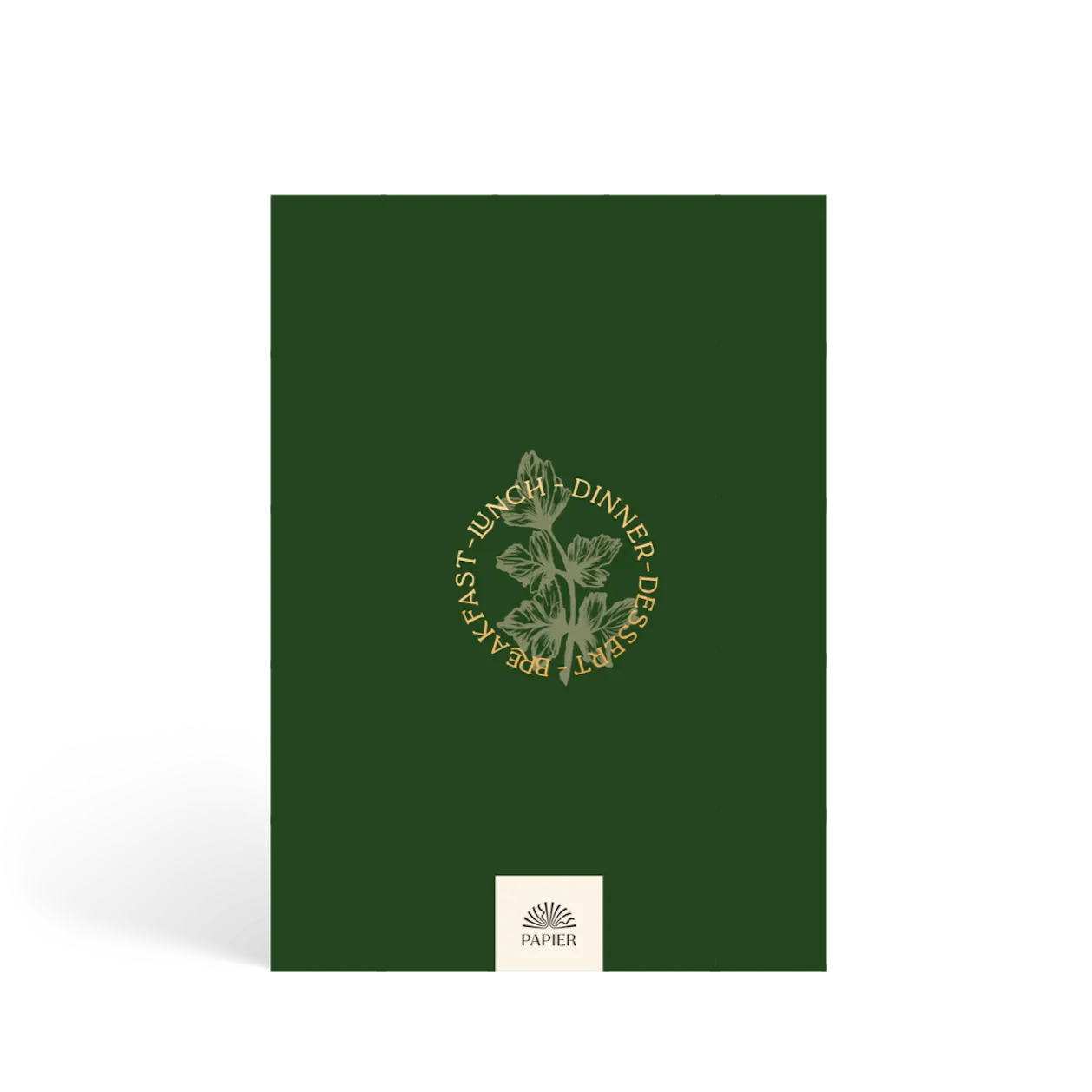 Herb Garden Foil Recipe Journal