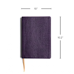 Holman KJV Large Print Thinline Bible, Plum LeatherTouch