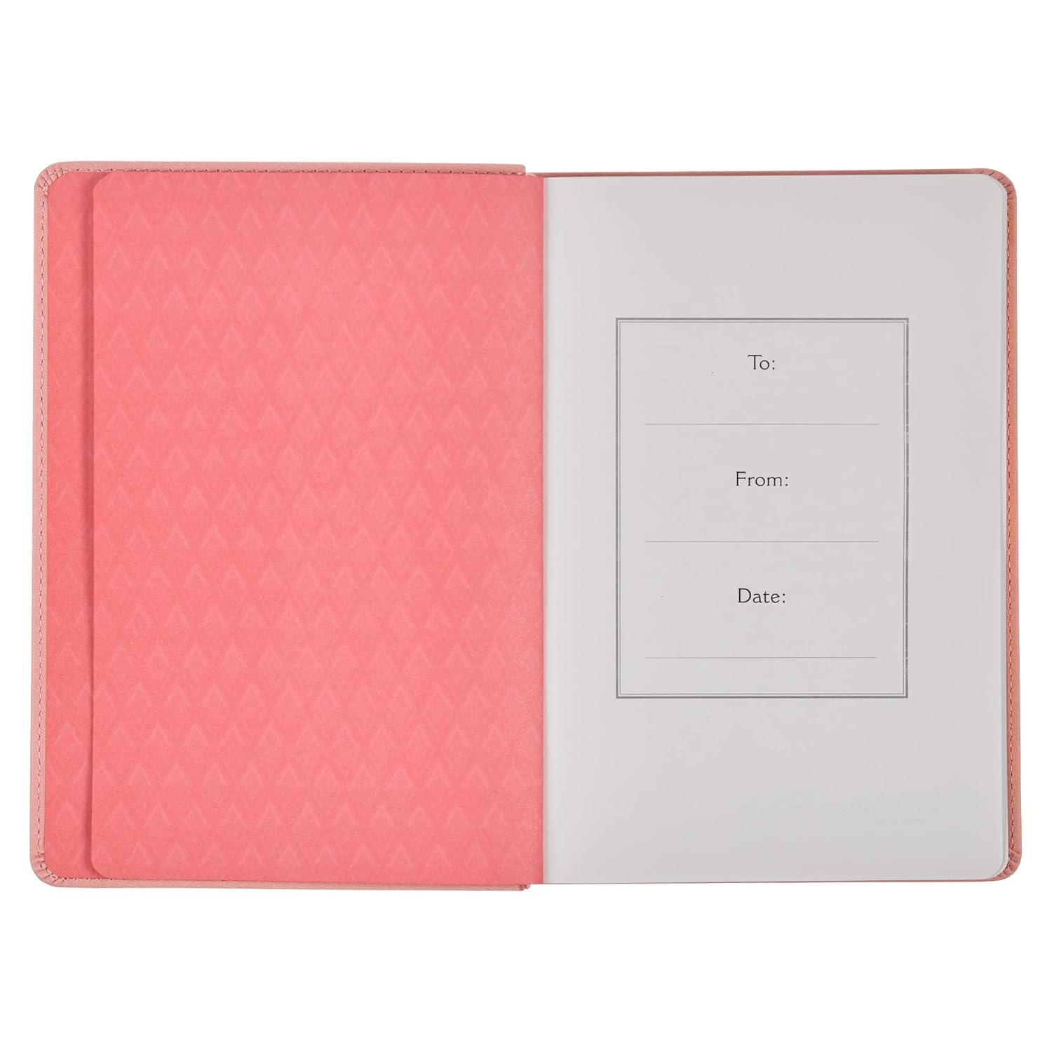 Inspirational Faux Leather Journal for Women Kindness Matters Classic Lined Pink Notebook w/Ribbon Marker, 336 Ruled Pages, Large Flexcover, With Love