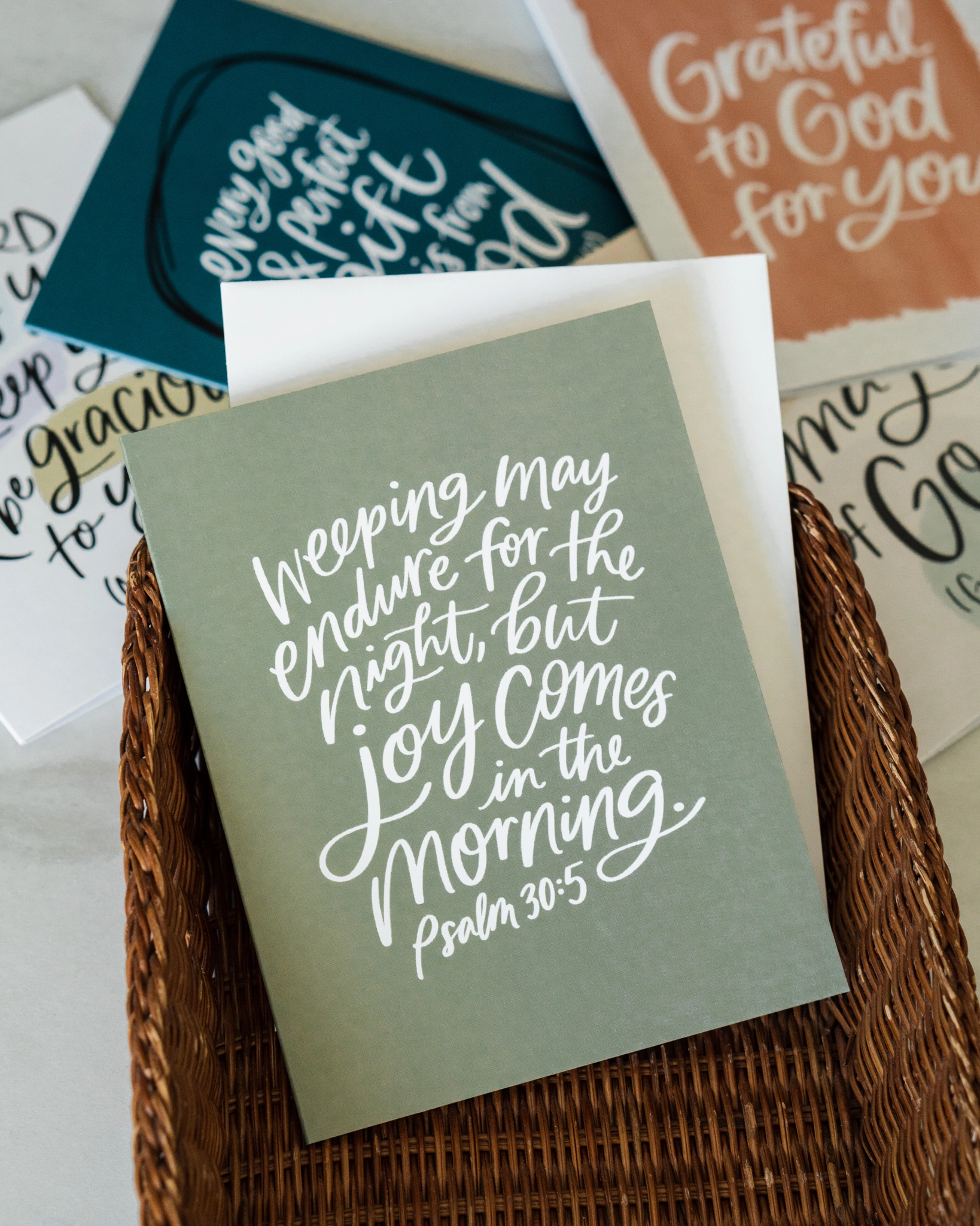 Psalm 30:5 Greeting Card