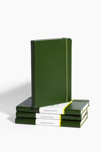 Vital Green Cactus Leather Lined Journal