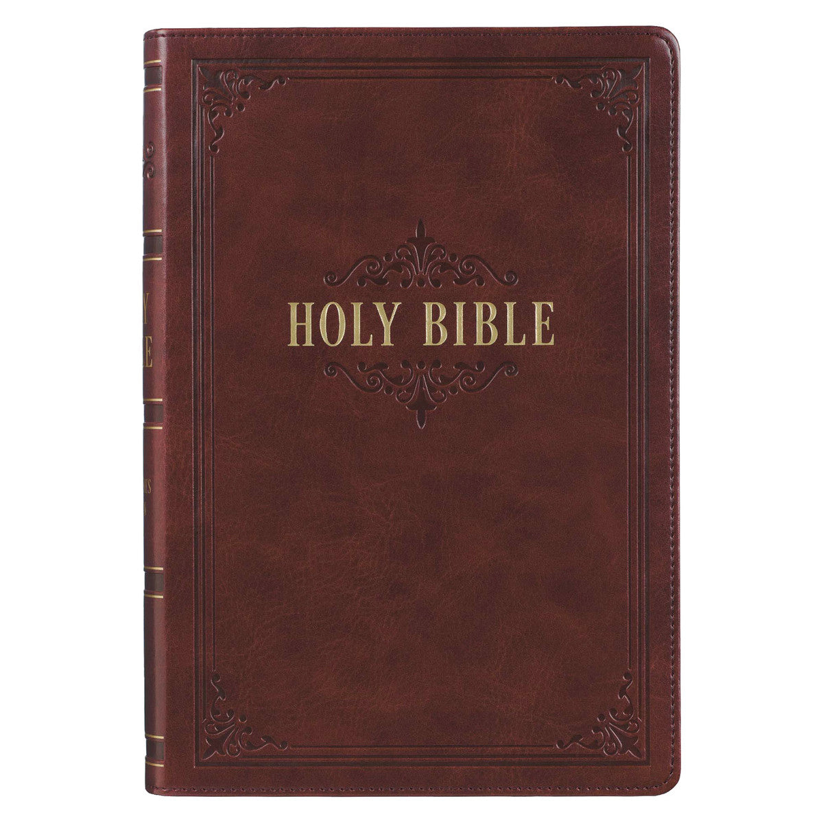 Burgundy Faux Leather Full-size Giant Print King James Version Bible with Thumb Index