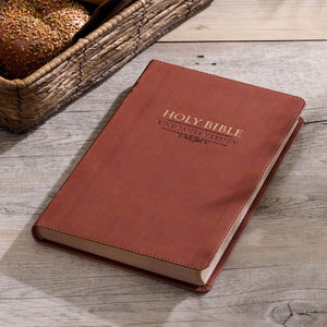Saddle Tan Faux Leather Gift Edition King James Version Bible