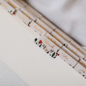 Daily Grace Rust Floral Bible Tabs