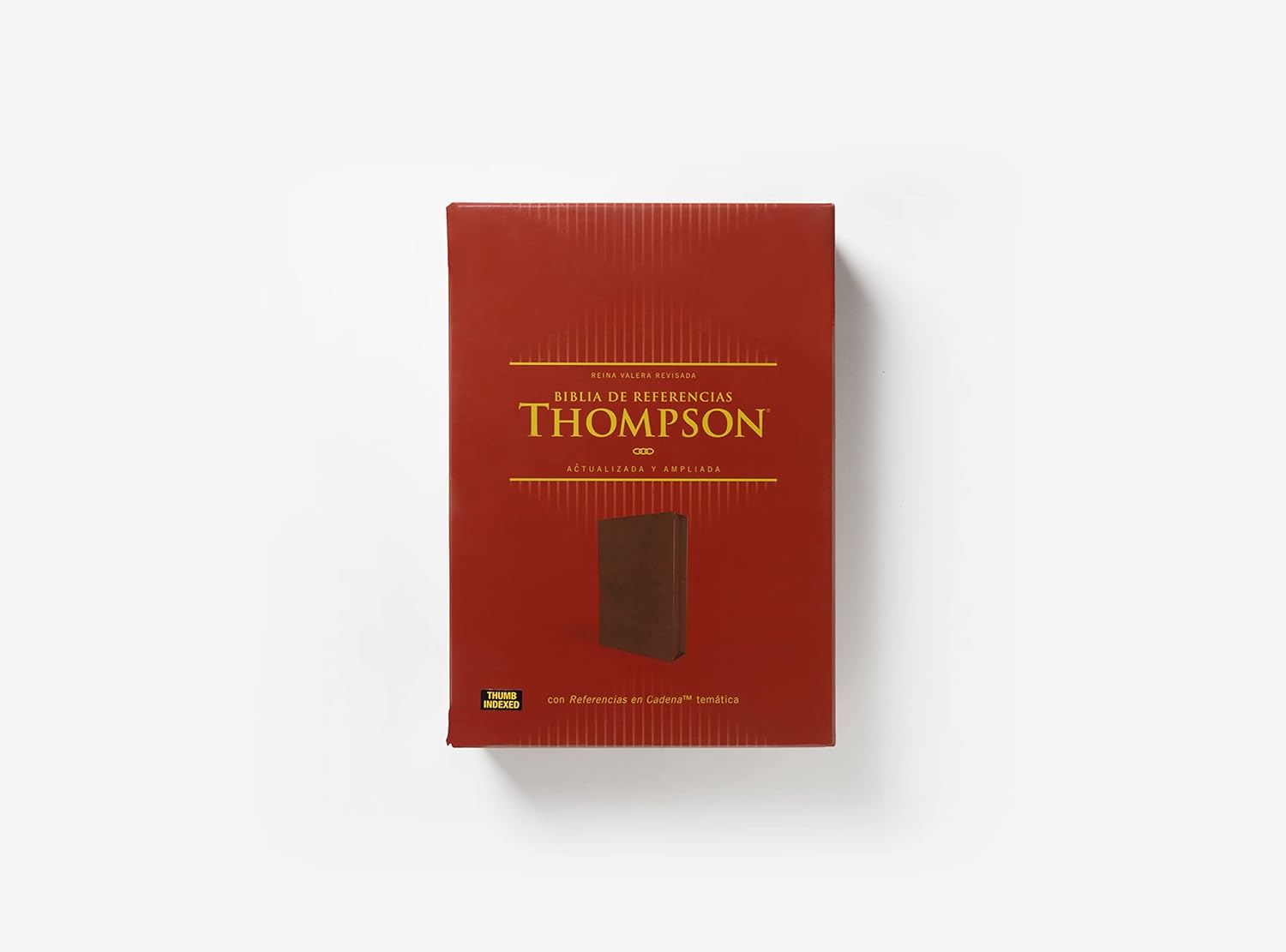 Reina Valera Revisada, Biblia de Referencia Thompson, Leathersoft, Café, Palabras de Jesús en Rojo, con Índice y Cierre (Spanish Edition) Leather Bound – March 14, 2023