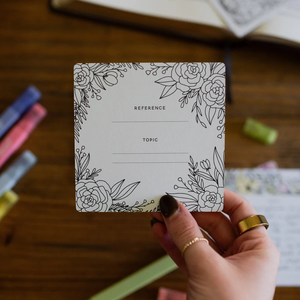 Daily Grace Scripture Memory Cards - Coloring Floral