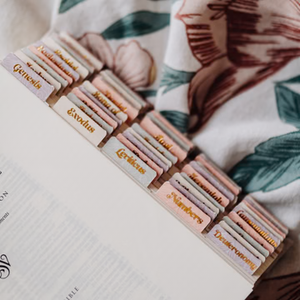 Daily Grace Pastel Floral Bible Tabs