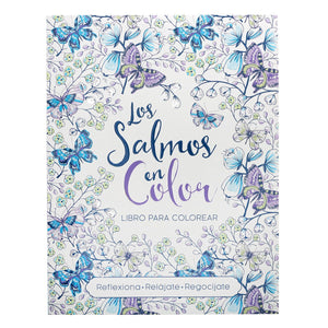 Psalms in Color Bible Verse Coloring Book In Spanish (Spanish Edition)