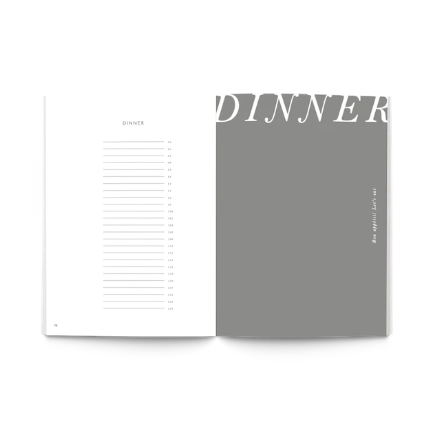 Herb Garden Foil Recipe Journal