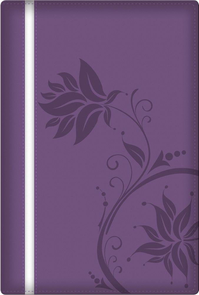 Biblia de la mujer conforme al corazón de Dios: Duotono morado (Spanish Edition)
