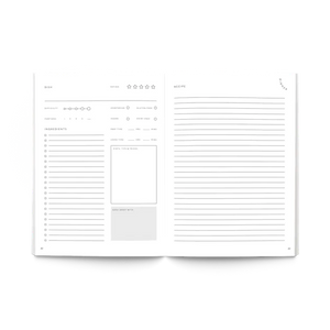 Herb Garden Foil Recipe Journal