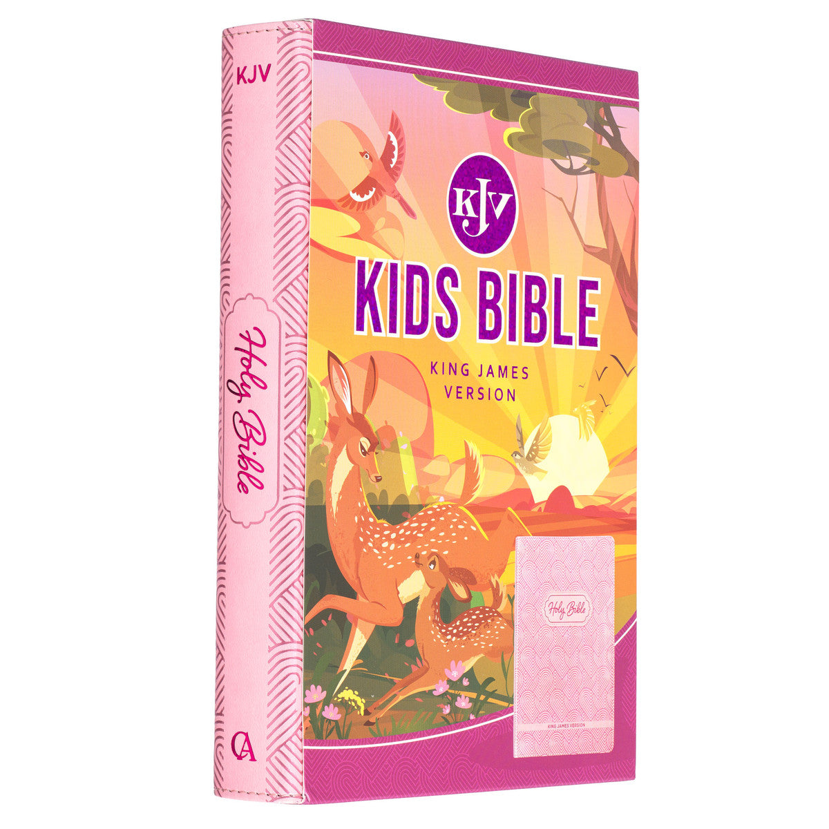 Blossom Pink Heart Faux Leather King James Version Kid's Bible