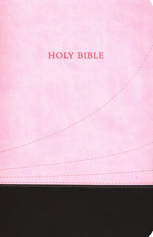 KJV Large Print Thinline Reference Bible (Chocolate/Pink)