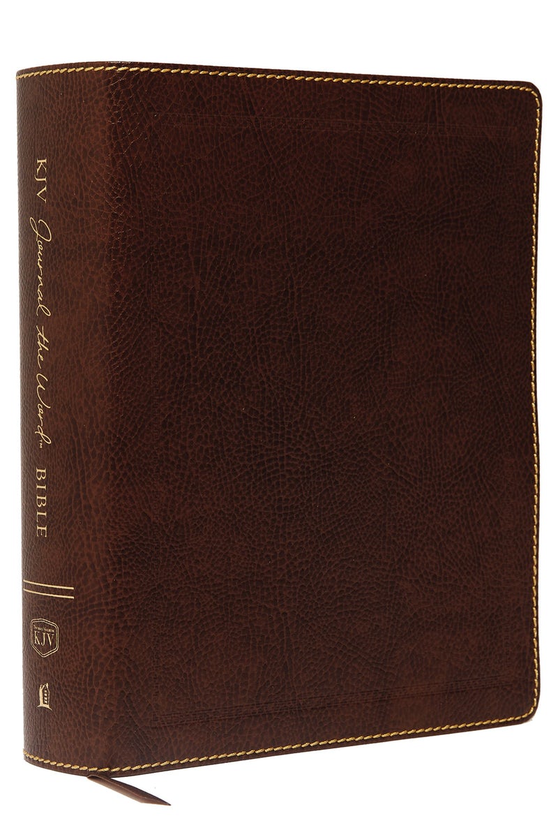 KJV Journal the Word Bible, Large Print, Bonded Leather Brown