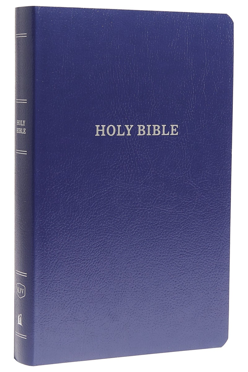 KJV, GIFT AND AWARD BIBLE, LEATHER-LOOK, BLUE, RED LETTER, COMFORT PRINT