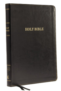 KJV, THINLINE BIBLE, LARGE PRINT, LEATHERSOFT, BLACK, THUMB INDEXED, RED LETTER, COMFORT PRINT