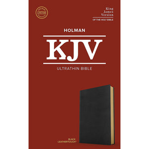 KJV Ultrathin Bible, Black LeatherTouch