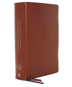 KJV, Charles F. Stanley Life Principles Study Bible, Brown Genuine Leather