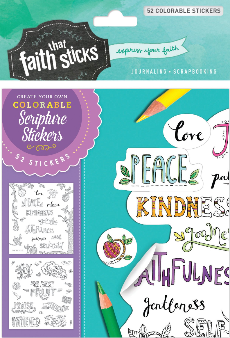 Colorable Stickers (Faith That Sticks Stickers)