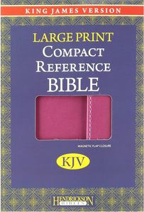 KJV Large Print Compact Reference Bible, Flexisoft (Red Letter, Imitation Leather, Berry)