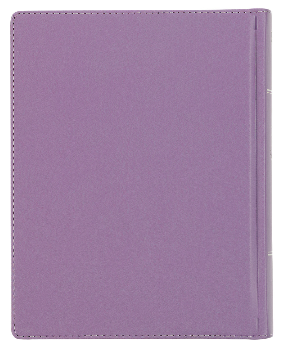 Purple Floral Faux Leather Hardcover Note-taking Bible