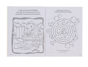 Wise Words for Little Hearts Coloring Book and Activity Fun Book From Proverbs