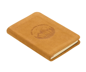 Faith Can Move Mountains Pocket-sized Full Grain Leather Journal
