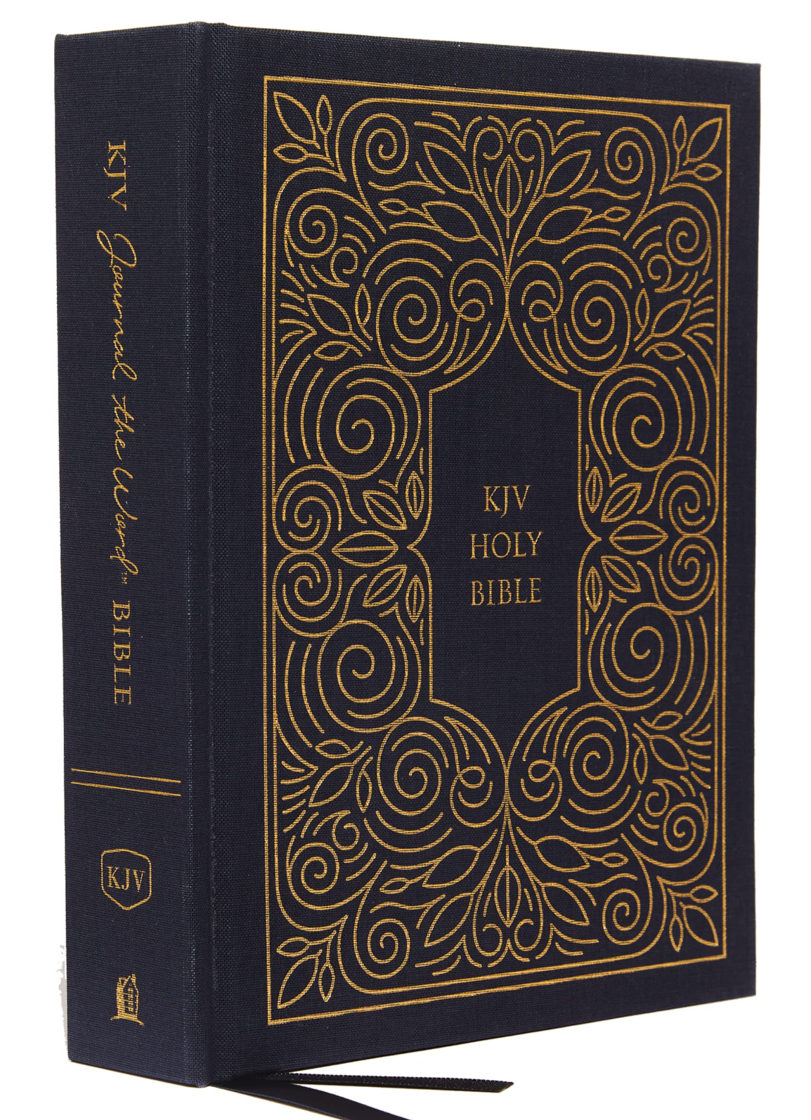 KJV, Journal the Word Bible, Hardcover, Blue, Red Letter, Comfort Print