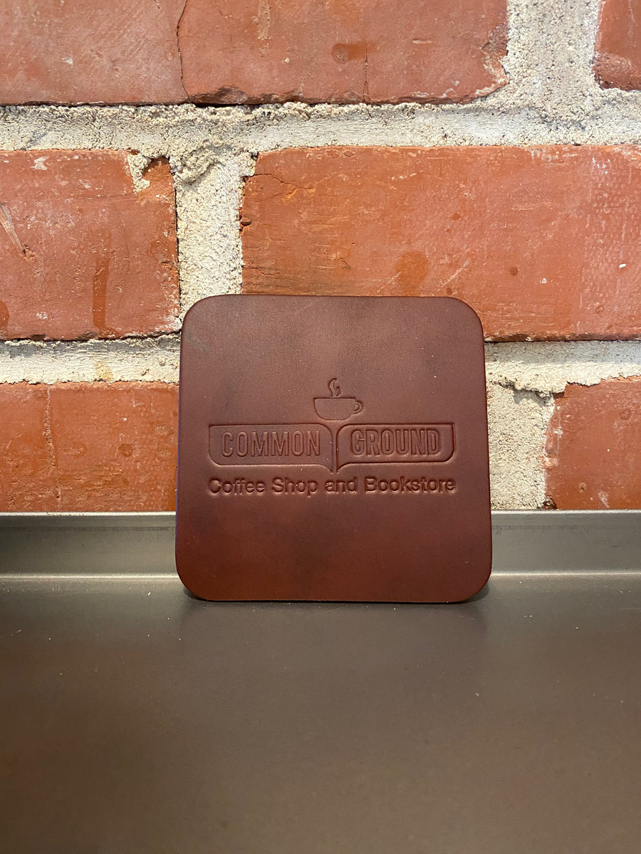 Common Ground - Genuine Leather coaster set – FB Common Grounds