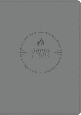 Santa Biblia RVR60, Edición zíper con referencias, letra grande, SentiPiel, Gris (RVR60 Large-Print Reference Bible