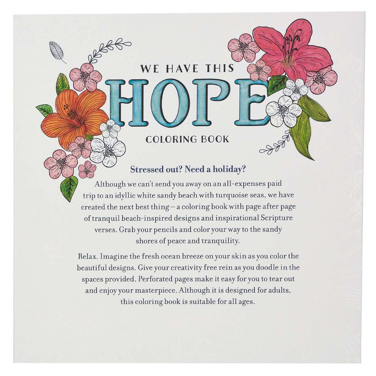 We Have This Hope Inspirational Coloring Book for Adults